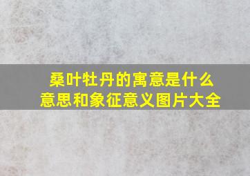 桑叶牡丹的寓意是什么意思和象征意义图片大全