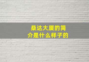 桑达大厦的简介是什么样子的