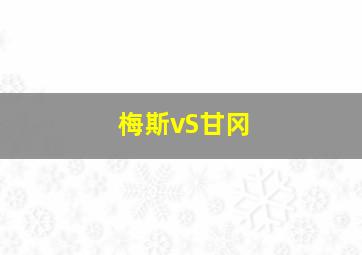 梅斯vS甘冈