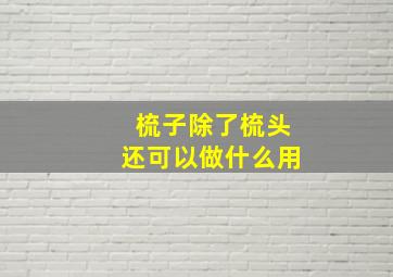 梳子除了梳头还可以做什么用