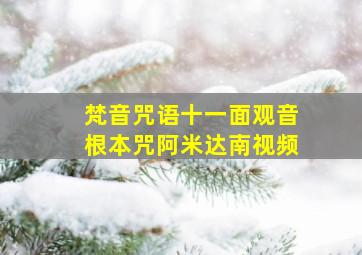 梵音咒语十一面观音根本咒阿米达南视频