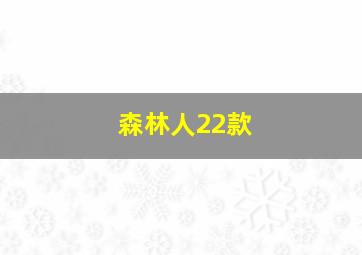 森林人22款