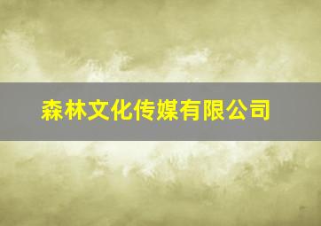 森林文化传媒有限公司