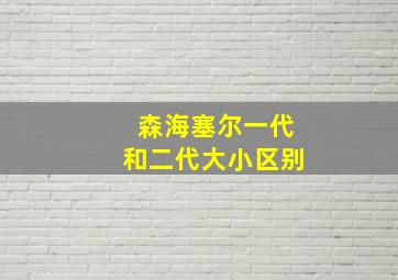 森海塞尔一代和二代大小区别