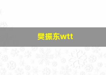 樊振东wtt