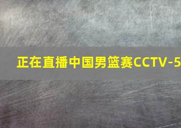 正在直播中国男篮赛CCTV-5