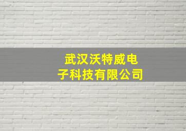 武汉沃特威电子科技有限公司