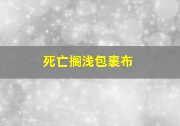 死亡搁浅包裹布