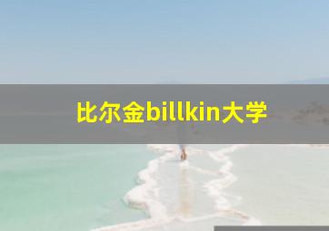 比尔金billkin大学