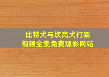 比特犬与坎高犬打架视频全集免费观影网站