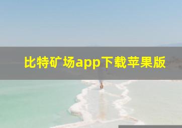 比特矿场app下载苹果版