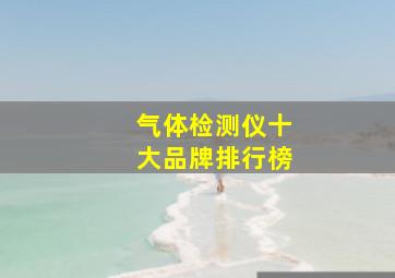 气体检测仪十大品牌排行榜