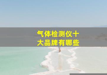 气体检测仪十大品牌有哪些