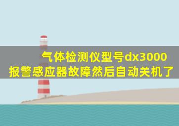 气体检测仪型号dx3000报警感应器故障然后自动关机了