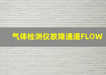 气体检测仪故障通道FLOW