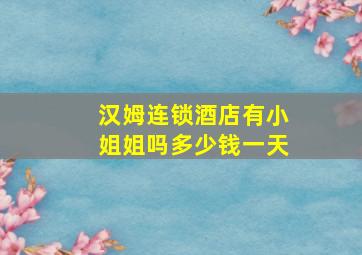 汉姆连锁酒店有小姐姐吗多少钱一天