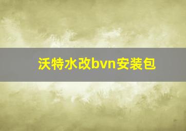 沃特水改bvn安装包