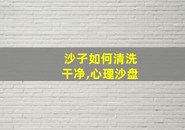 沙子如何清洗干净,心理沙盘