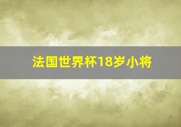 法国世界杯18岁小将