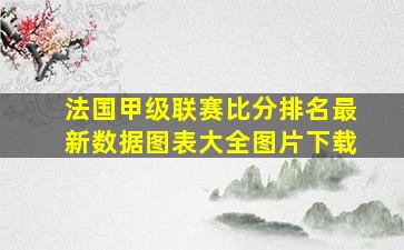 法国甲级联赛比分排名最新数据图表大全图片下载