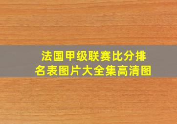 法国甲级联赛比分排名表图片大全集高清图