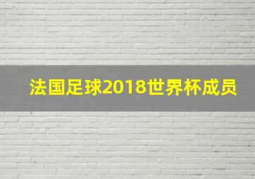 法国足球2018世界杯成员