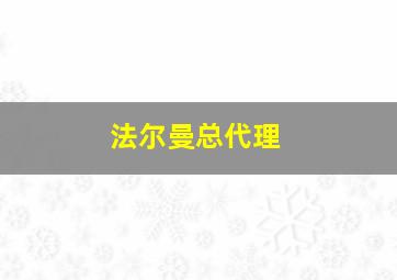 法尔曼总代理