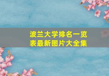 波兰大学排名一览表最新图片大全集