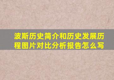 波斯历史简介和历史发展历程图片对比分析报告怎么写