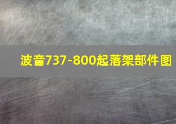 波音737-800起落架部件图