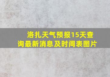 洛扎天气预报15天查询最新消息及时间表图片