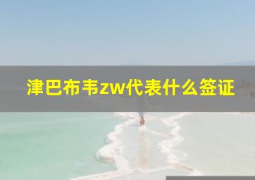 津巴布韦zw代表什么签证