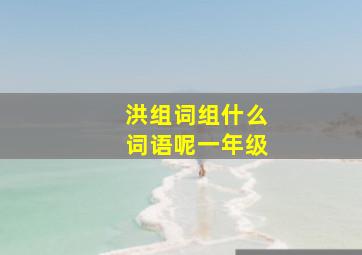 洪组词组什么词语呢一年级