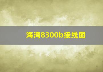 海湾8300b接线图