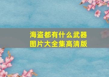 海盗都有什么武器图片大全集高清版