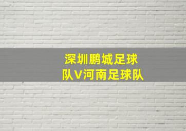 深圳鹏城足球队V河南足球队