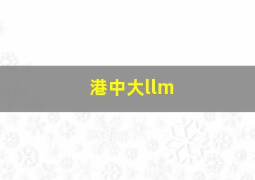 港中大llm