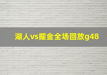 湖人vs掘金全场回放g48