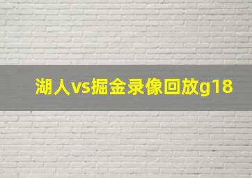 湖人vs掘金录像回放g18