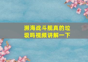 濒海战斗舰真的垃圾吗视频讲解一下