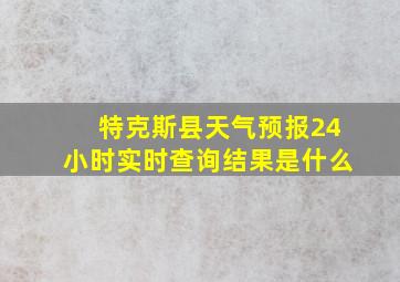 特克斯县天气预报24小时实时查询结果是什么