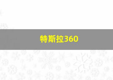 特斯拉360