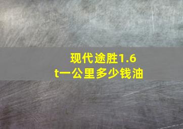 现代途胜1.6t一公里多少钱油