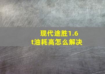 现代途胜1.6t油耗高怎么解决