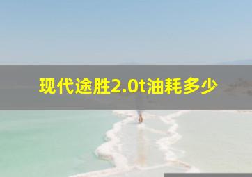 现代途胜2.0t油耗多少