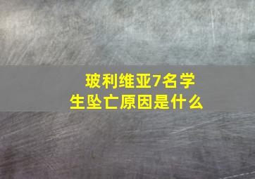 玻利维亚7名学生坠亡原因是什么