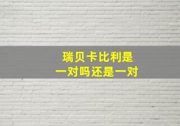 瑞贝卡比利是一对吗还是一对