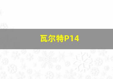 瓦尔特P14