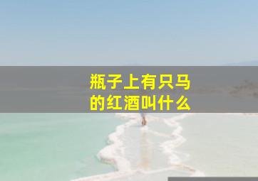 瓶子上有只马的红酒叫什么