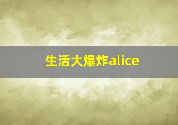 生活大爆炸alice